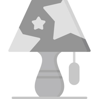 Lamba lambası lamba ikonu düz stil