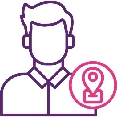 man simgesi vektör illüstrasyonu