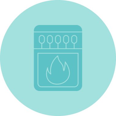 gaz sobası simgesi, basit vektör illüstrasyonu