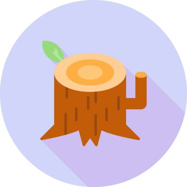 Ağaç. Web simgesi basit illüstrasyon