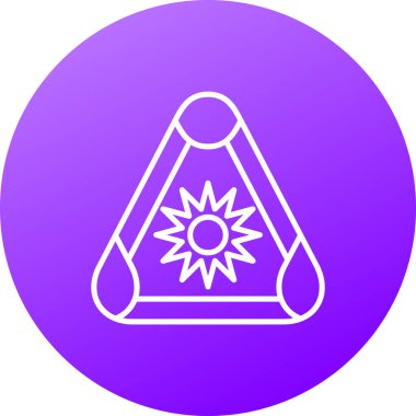 Eşsiz Güneş Vektörü Kabartma Simgesi