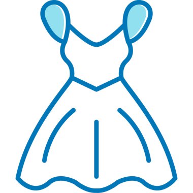 Gelinlik. Web simgesi basit illüstrasyon