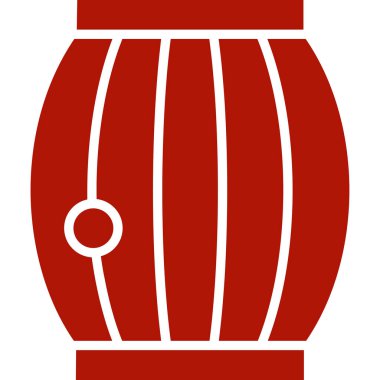 davul enstrümanı simgesi, vektör illüstrasyonu