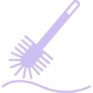 Saç kurutma makinesi. Web simgesi basit illüstrasyon