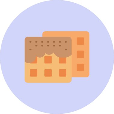 Ekmek. Web simgesi basit illüstrasyon