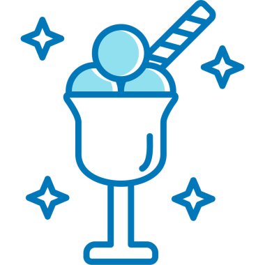 Şirin bir simgenin vektör illüstrasyonu