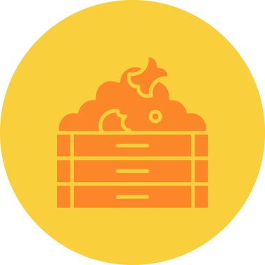 İzole edilmiş tek bir barbekü için vektör çizimi