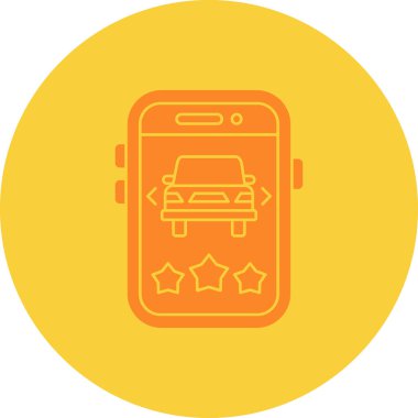 araba simgesi vektör illüstrasyonu