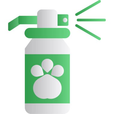 Hayvan spreyi ikonu. Web için köpek vektör simgelerinin basit çizimi