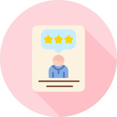 gözden geçirme derecelendirme vektörü illüstrasyonu