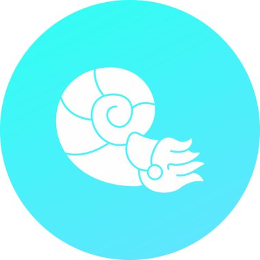 Salyangozun vektör çizimi