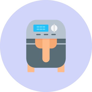 yemek pişirme simgesi düz stil