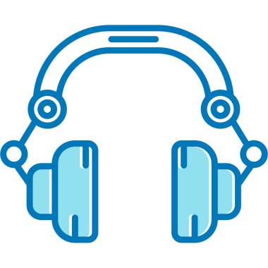 kulaklık simgesi vektör illüstrasyonu