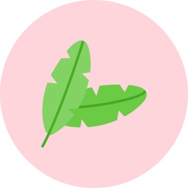 Yaprak. Web simgesi basit tasarım