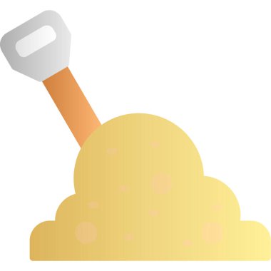 karikatür küreği, vektör illüstrasyonu