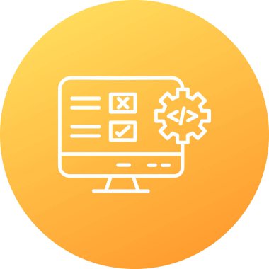 İş ve vektör illüstrasyonu için web simgesi