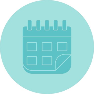 Takvim simgesi vektör illüstrasyonu