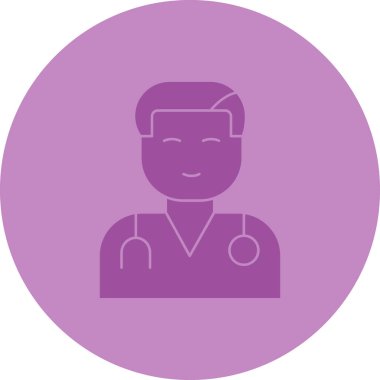 Adamım. Web simgesi basit illüstrasyon