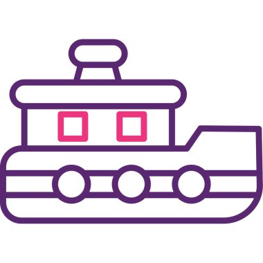 tren. Web simgesi basit illüstrasyon