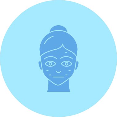 Kadın. Web simgesi basit illüstrasyon