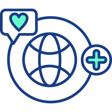 Genel iletişim aşk simgesi - özet biçimi