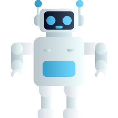 robot ikon vektör illüstrasyonu