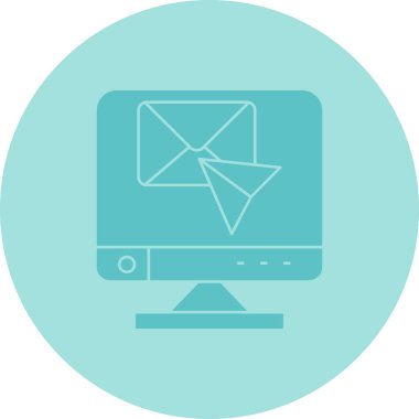 e- posta ileti vektörü simgesi