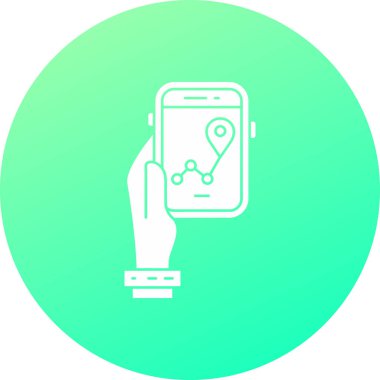 gps simge vektör illüstrasyonu