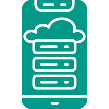 Bulut deposu. Web simgesi