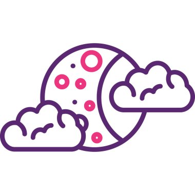 Bir uydu bulutunun vektör çizimi