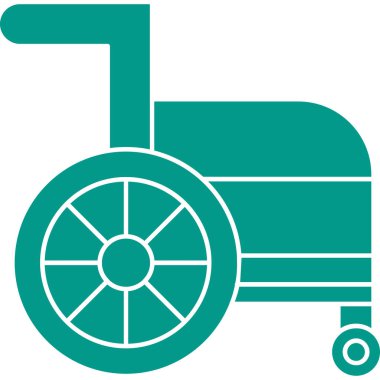 Tekerlekli. Web simgesi basit illüstrasyon