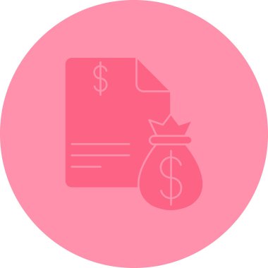 Dolar. Web simgesi basit illüstrasyon