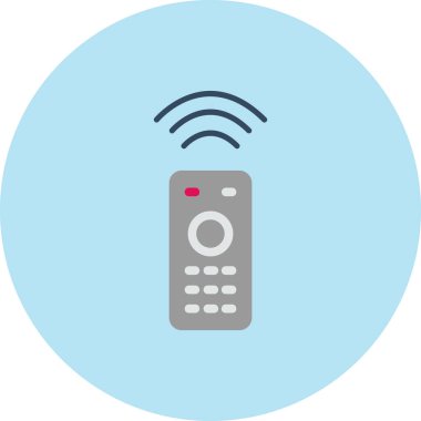 Uzaktan denetim renkli vektör illüstrasyonu