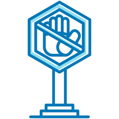 Bir haç simgesi ile el