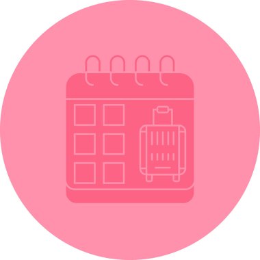 Takvim simgesi vektör illüstrasyonu