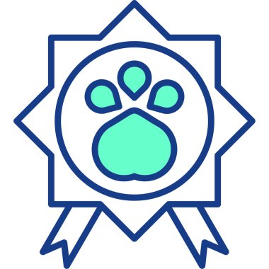 Köpek. Web simgesi basit illüstrasyon