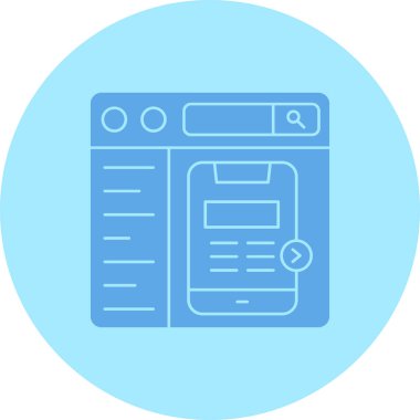 Web simgesi vektör illüstrasyonu