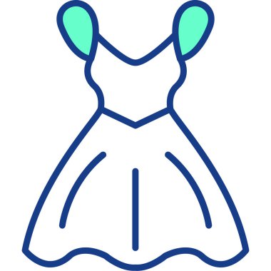 Elbise. Web simgesi basit tasarım