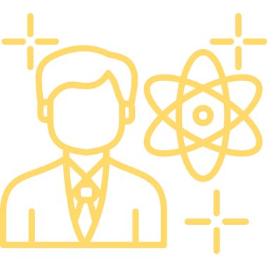 atom. Web simgesi basit illüstrasyon