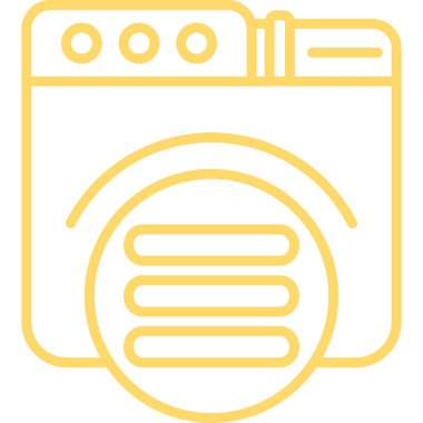 çamaşır makinesi ikon vektör çizimi