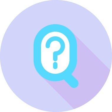 Soru simgesi, vektör illüstrasyon tasarımı