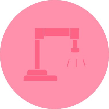 Mikroskop. Web simgesi basit illüstrasyon