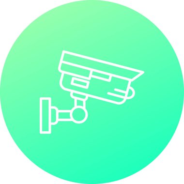 CCTV kamera simgesi vektör illüstrasyonu
