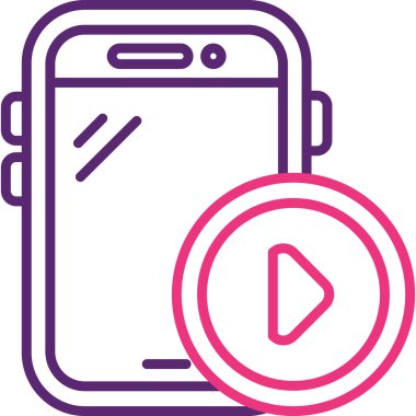 Vektör Mobil simge illüstrasyonu