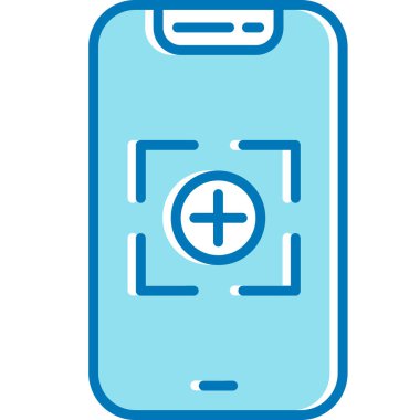 Akıllı telefonmuş. Web simgesi vektör illüstrasyonu