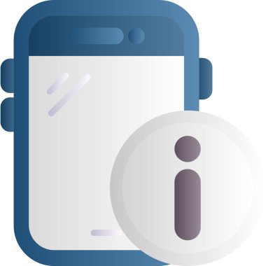 Akıllı telefon. Web simgesi basit illüstrasyon