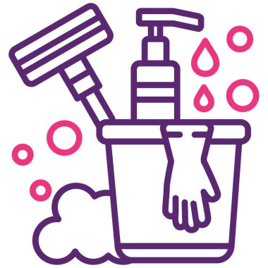 Boya Fırçası. Web simgesi basit illüstrasyon