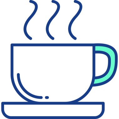 kahve fincanı web simgesi basit tasarım