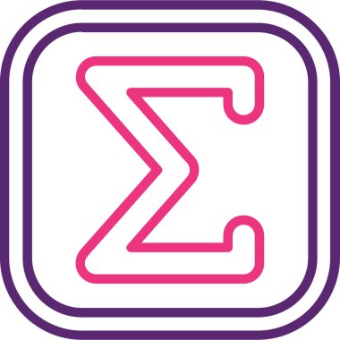 Alfabedeki bir harfin vektör çizimi