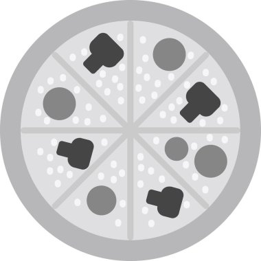 pizza. Web simgesi basit illüstrasyon